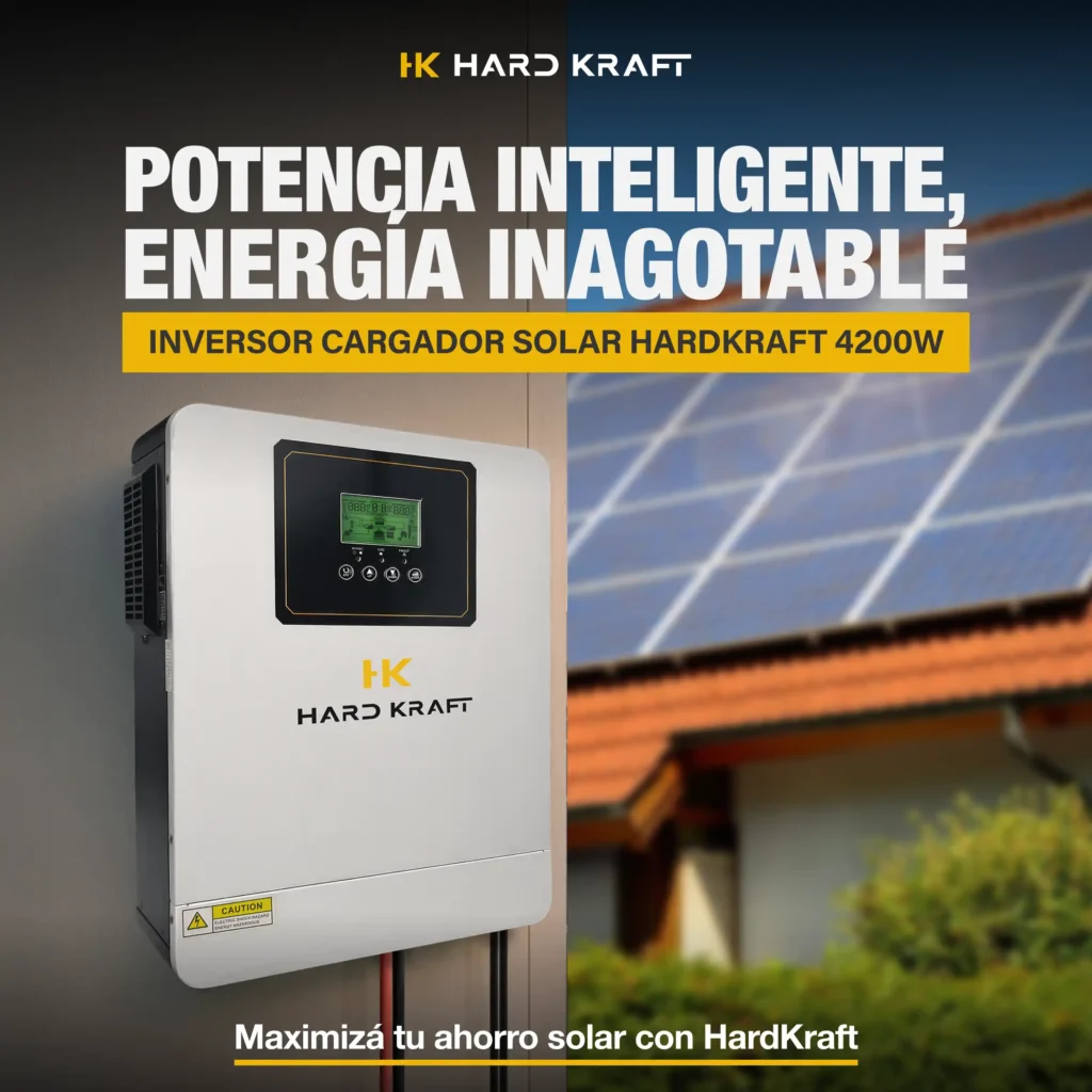Inversor Híbrido Hardkraft 4200W 24V MPPT