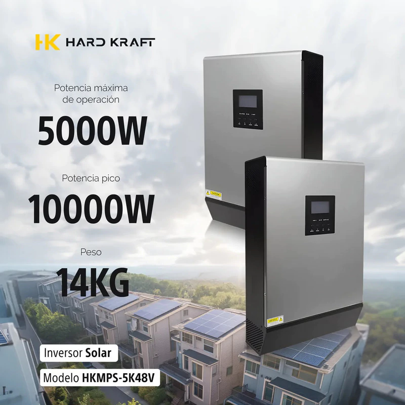 Inversor Híbrido Hardkraft 5000W 48V MPPT
