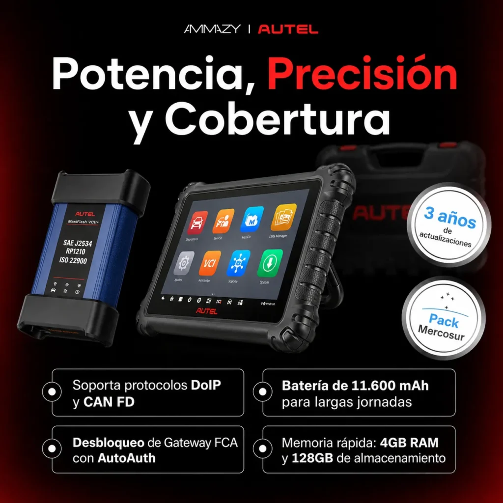 Scanner Automotriz Autel MaxiSys MS908S3 J2534
