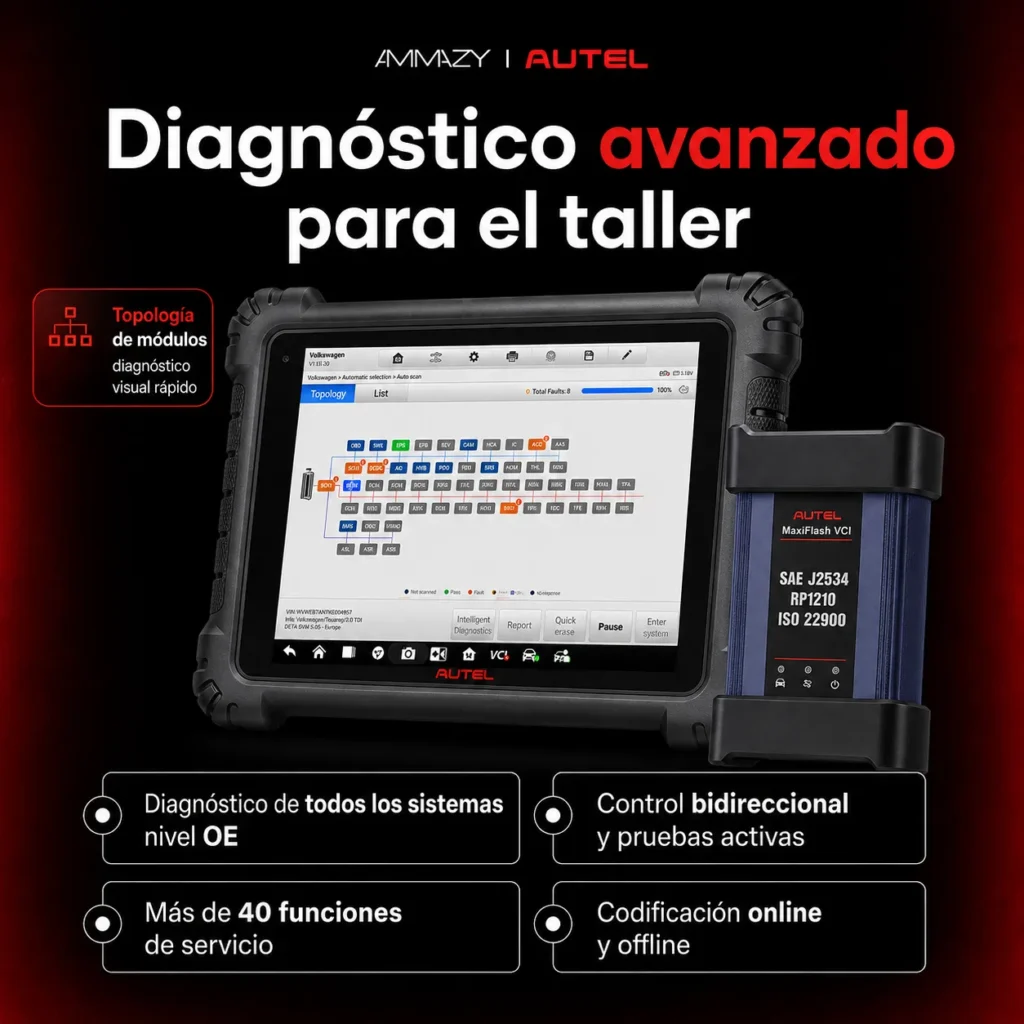 Scanner Automotriz Autel MaxiSys MS908S3 J2534