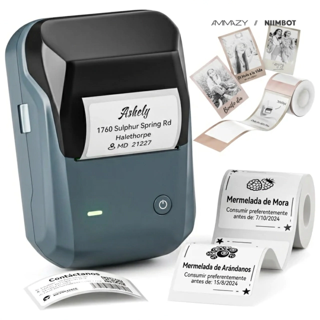 Impresora Rotuladora NIIMBOT B1 Pro Azul para Etiquetas