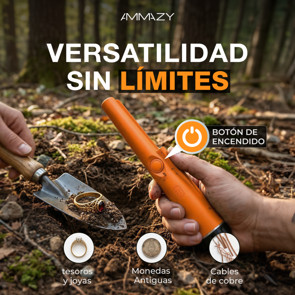 Pinpointer Detector de Metales Pin Pointer Gp Sumergible Naranja AltaNet