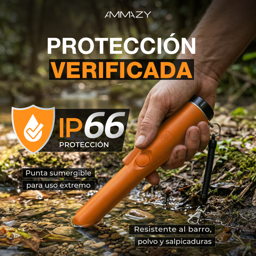 Pinpointer Detector de Metales Pin Pointer Gp Sumergible Naranja AltaNet