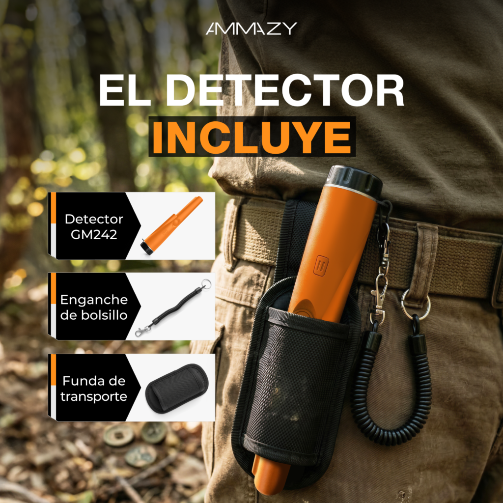 Pinpointer Detector de Metales Pin Pointer Gp Sumergible Naranja AltaNet