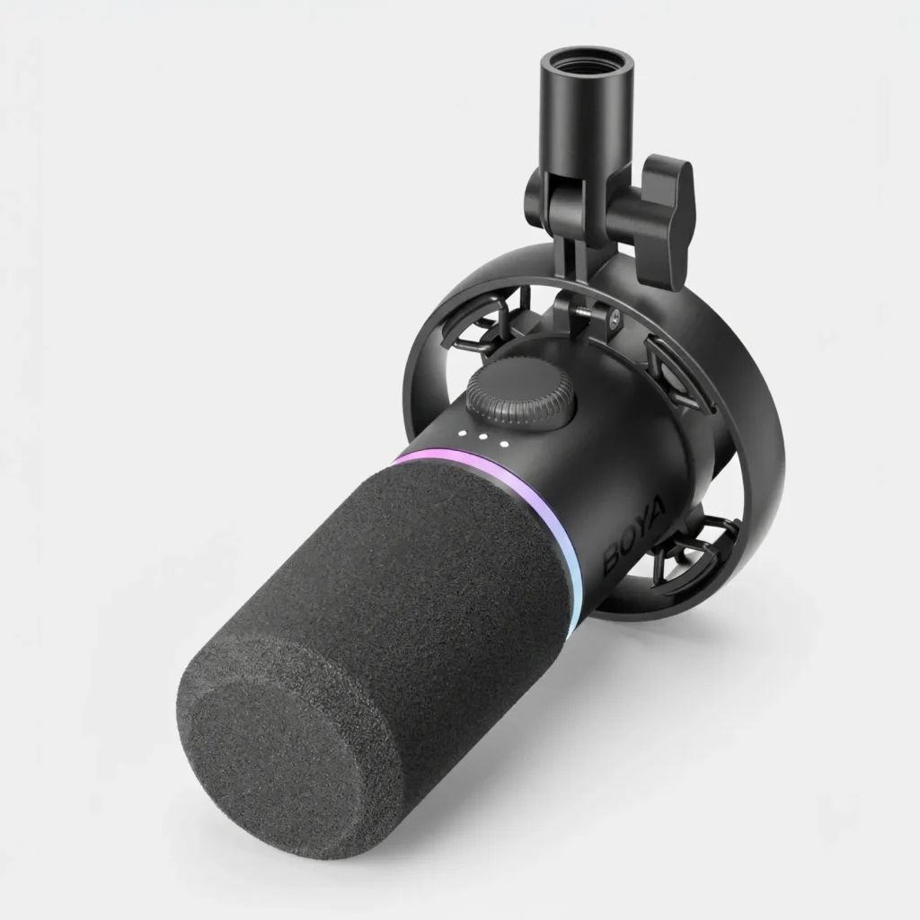 Micrófono BOYA S60 Castmic Gamer RGB USB XLR Podcast