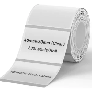 Rollo Etiquetas Para Niimbot B1 Termica 40x30mm Transparente
