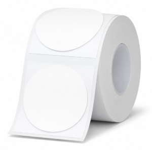 Rollo Etiquetas Detonger Redondas 50x50mm Blanco