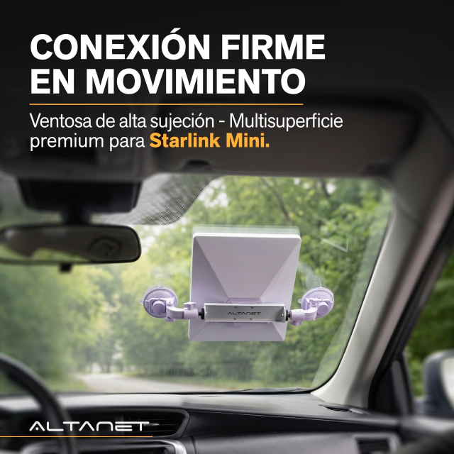 Soporte Ventosa para Auto Starlink Mini Techo Ajustable AltaNet
