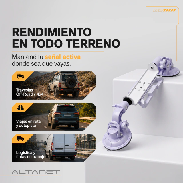 Soporte Ventosa para Auto Starlink Mini Techo Ajustable AltaNet