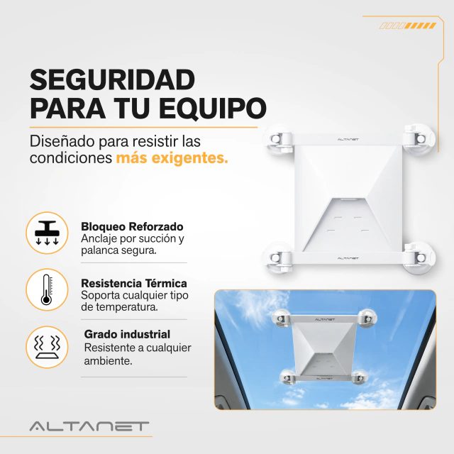 Soporte AltaNet Starlink Mini Ventosa Alta Succion Auto 4x4