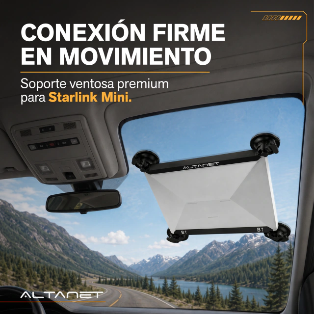 Soporte de Ventosa Starlink Mini Techo Auto 4x4 AltaNet