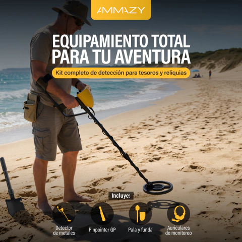 Detector de Metales Profesional MD5090 Alta Sensibilidad Oro AltaNet