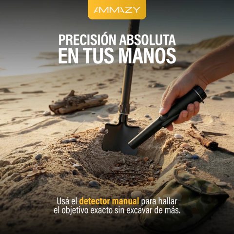 Detector de Metales Profesional MD5090 Alta Sensibilidad Oro AltaNet