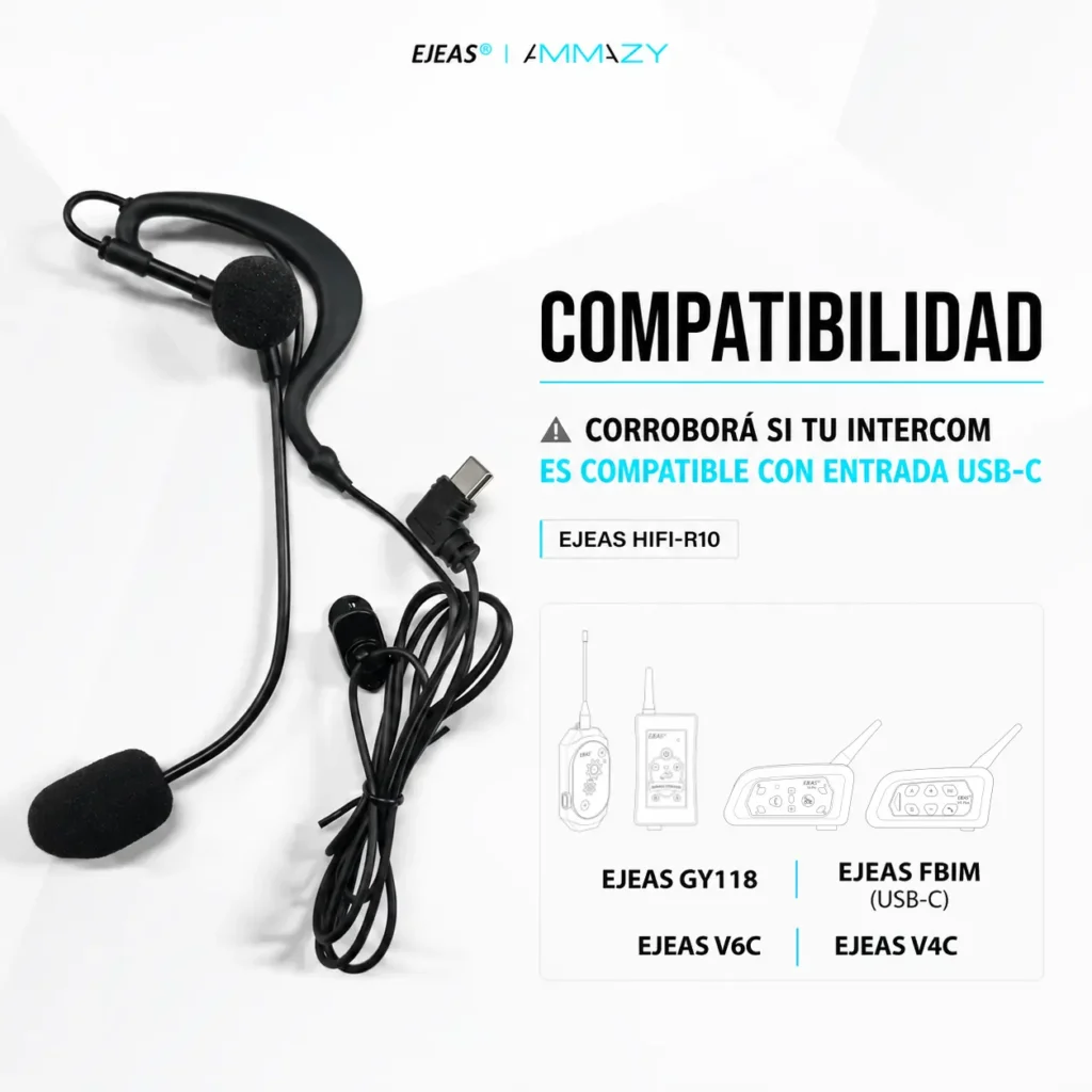 Auricular EJEAS HIFI-R10 para GY118