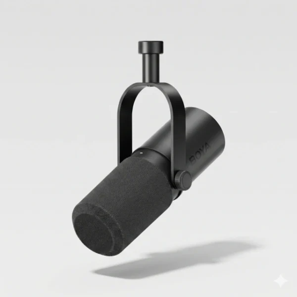 BOYA Castmic P60 Micrófono Dinámico Híbrido Negro