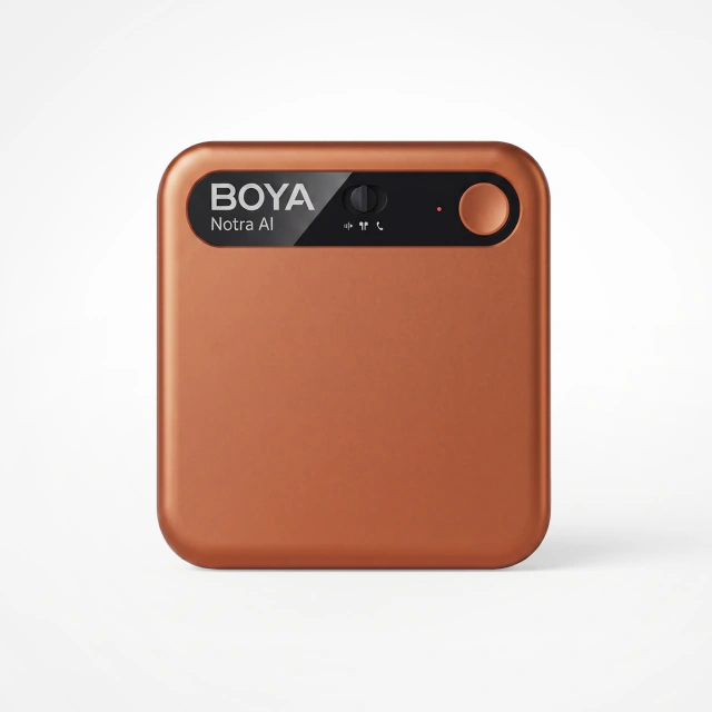 Grabador de Voz Digital Pro 64GB BOYA Notra IA Notas Resumen Naranja