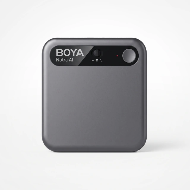 Grabador de Voz Digital Pro 64GB BOYA Notra IA Notas Resumen Negro