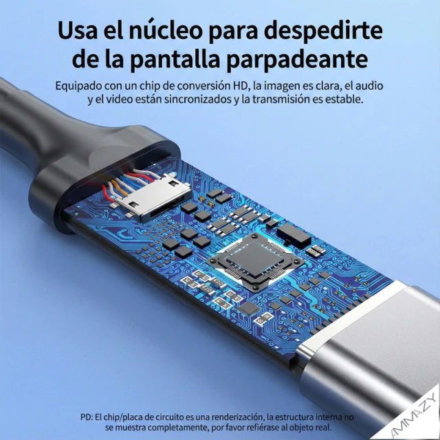 Adaptador USB-C a HDMI AltaNet 4K 30Hz