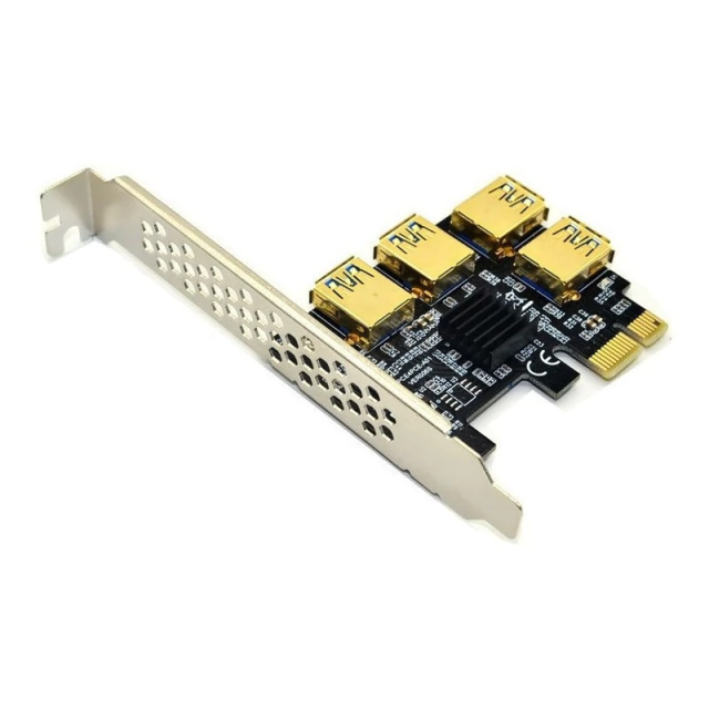 Multiplicador 006 Riser PCIe 1x a 4 Usb3.0 Adaptador Rig AltaNet