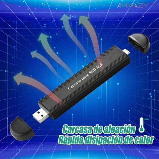 Carry Disk Case M2 SSD NVMe SATA Dual USB C 3.1 Gen2+ Usb3.0 AltaNet