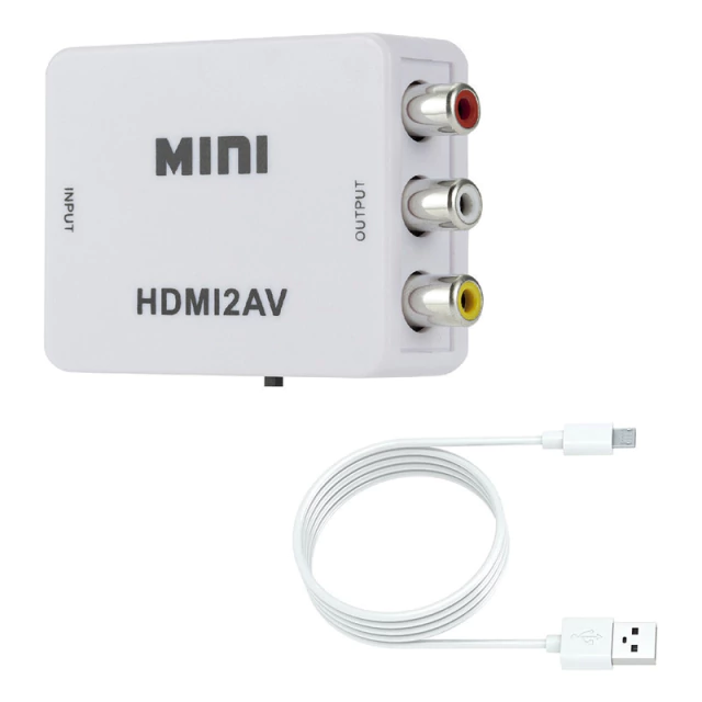 Conversor HDMI a Rca Av Adaptador Tv Tubo Convertidor 1080 AltaNet