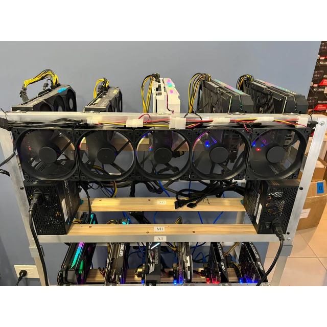 Cooler Fan 120 mm 2400 RPM Doble Molex Buje Ideal Rig Minería AltaNet