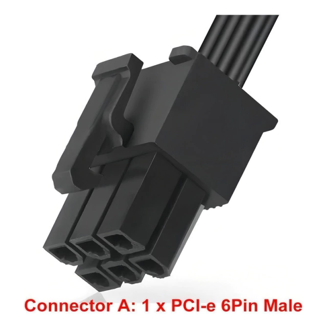 Cable para Fuente Modular PCIe 6 Pin a SATA Redragon Minería AltaNet