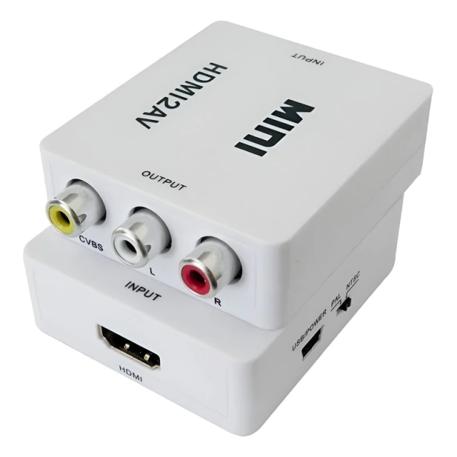 Conversor HDMI a Rca Av Adaptador Tv Tubo Convertidor 1080 AltaNet