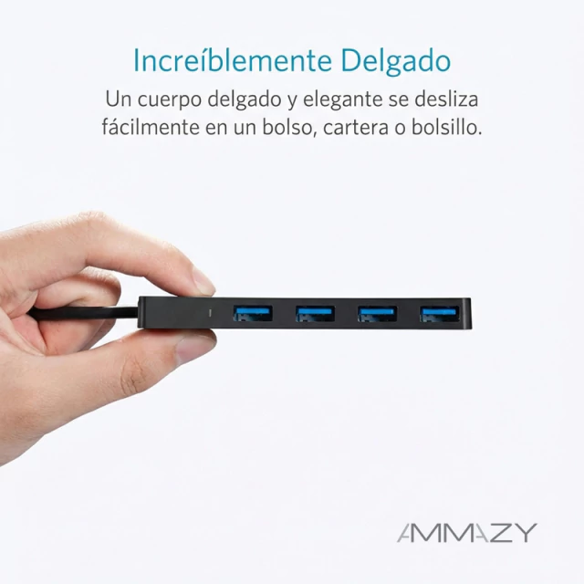 Hub USB - AltaNet - 4 Port USB 3.0 - Slim - PC/mac - Premium