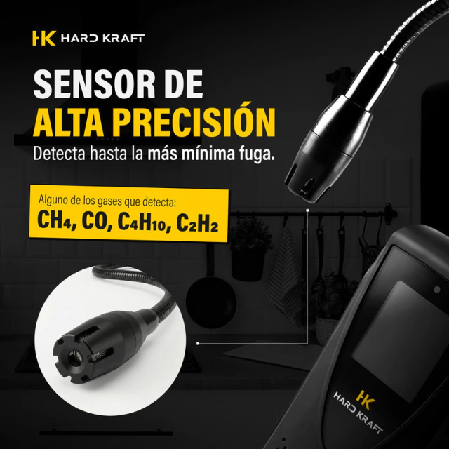 Detector Gas Hard Kraft GNC/Natural - Negro