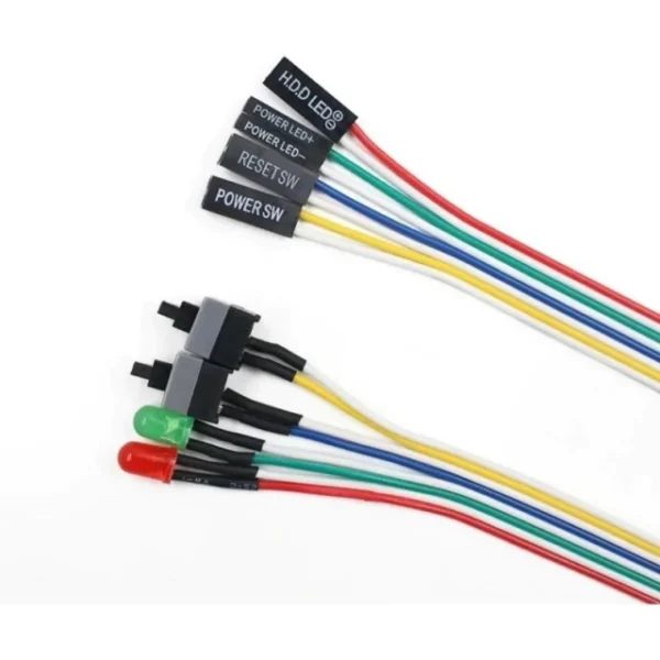 Botón Power/reset para Gabinete Atx con Cable a Mother Led AltaNet