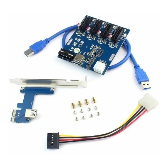Placa Expansora PCIe-1 (1 a 4) PCIe-1 Multiplicador Minería AltaNet