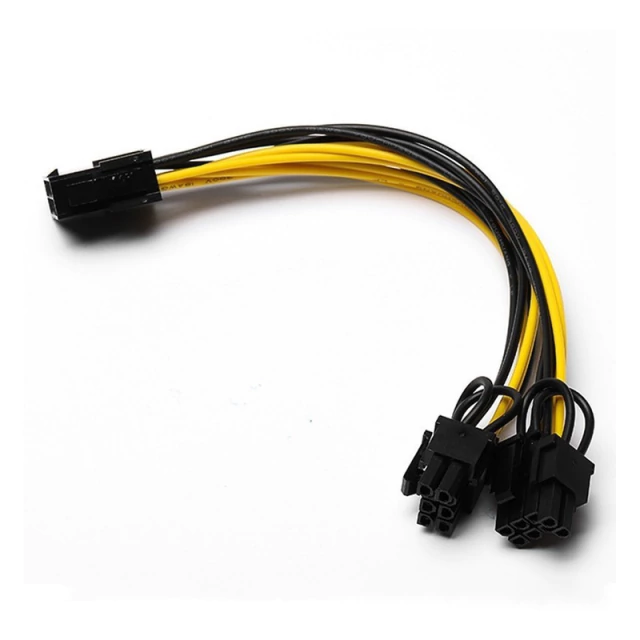 PCIe Splitter Adaptador 8pin a 6+2 Minería (mas Largo 30 cm) AltaNet