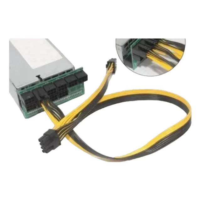 PCIe Splitter Largo 74 cm 6 Pin Macho a 2 de 8 Macho Minería AltaNet