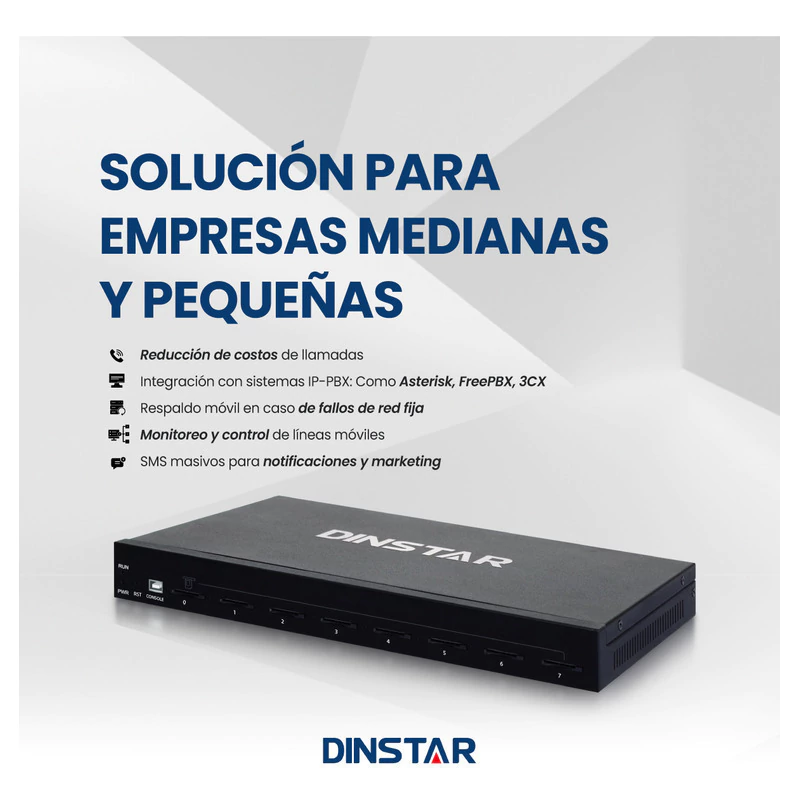 Chipera GSM DINSTAR Uc2000 4 Canales 4G Sms Masivos