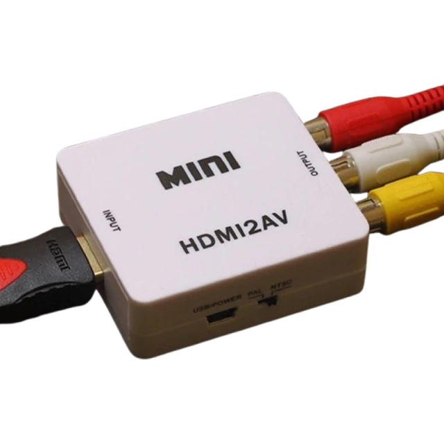 Conversor HDMI a Rca Av Adaptador Tv Tubo Convertidor 1080 AltaNet