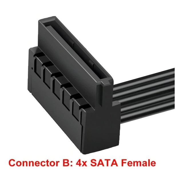 Cable para Fuente Modular PCIe 6 Pin a SATA Redragon Minería AltaNet