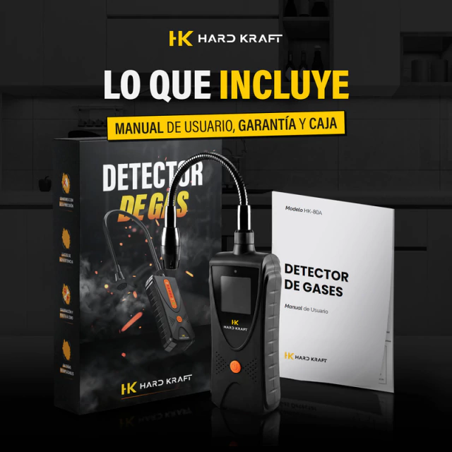 Detector Gas Hard Kraft GNC/Natural - Negro