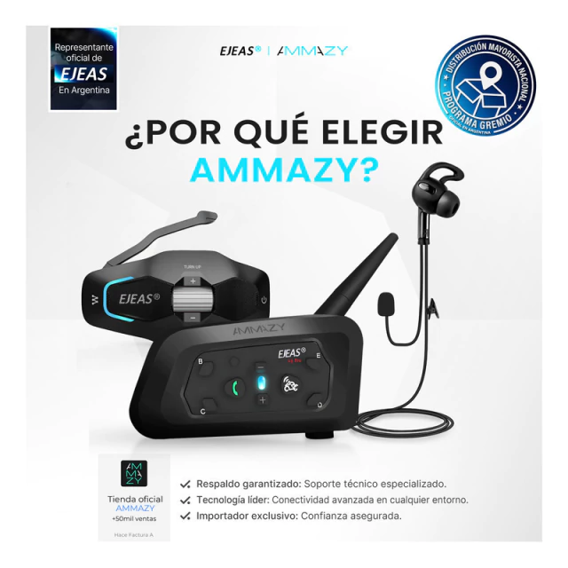 Kit Auriculares Micrófono Intercomunicador Arbitro Referi EJEAS