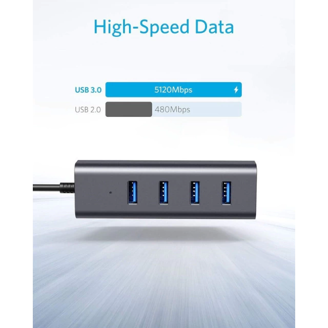 Hub USB-C con 4 Puertos USB 3.0 PC MacBook Aluminio AltaNet
