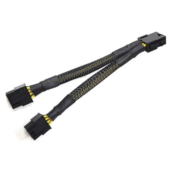 Splitter Mallado CPU 8 Pines a PCIe 2x8 Pines (6+2) Minería AltaNet