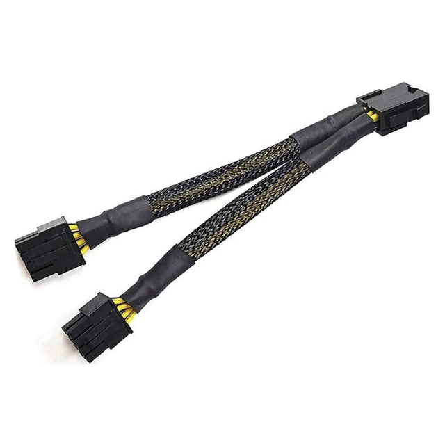 Splitter Mallado CPU 8 Pines a PCIe 2x8 Pines (6+2) Minería AltaNet