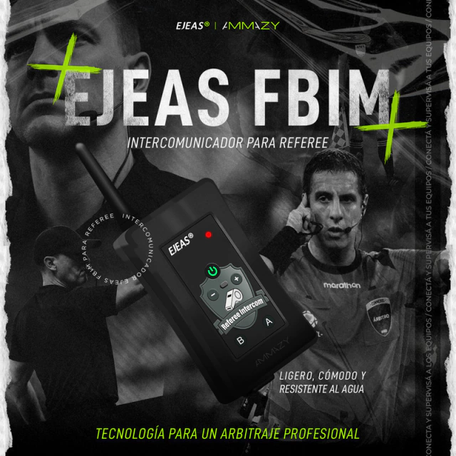 Intercomunicador EJEAS Fbim Brazalete Arbitro Referee