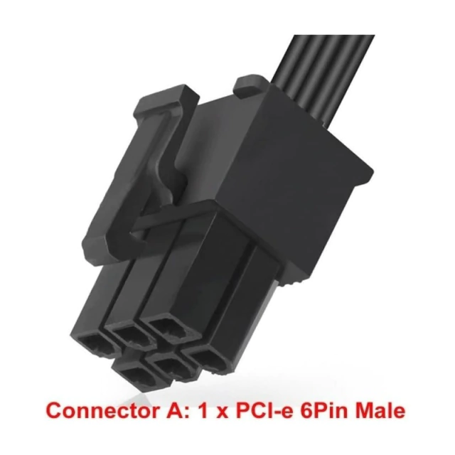 Cable para Fuente Modular PCIe 6 Pin a SATA Gigabyte Minería AltaNet