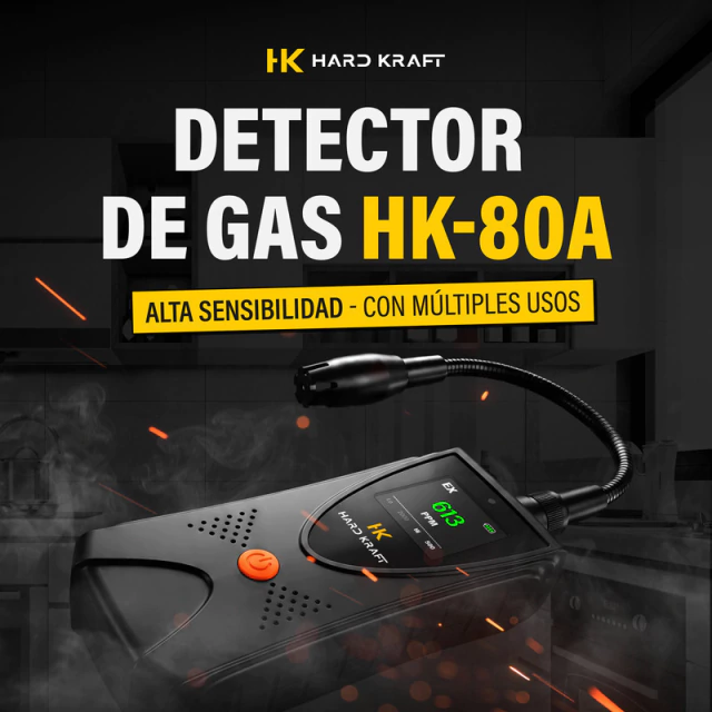 Detector Gas Hard Kraft GNC/Natural - Negro
