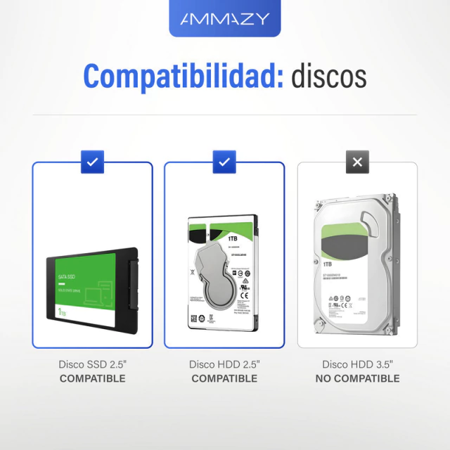 Adaptador USB 3.0 a SATA 2.5 Discos Rigidos y Grabadoras AltaNet