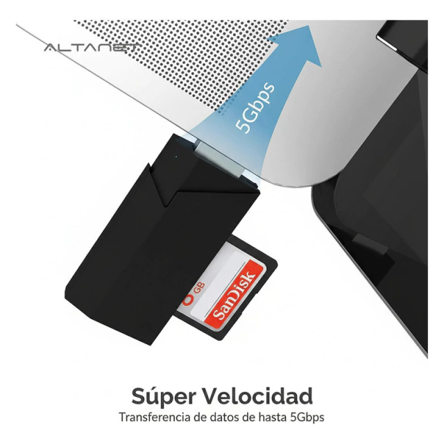 Lector de Memoria USB 3.0 SD / Micro SD / T-flash AltaNet