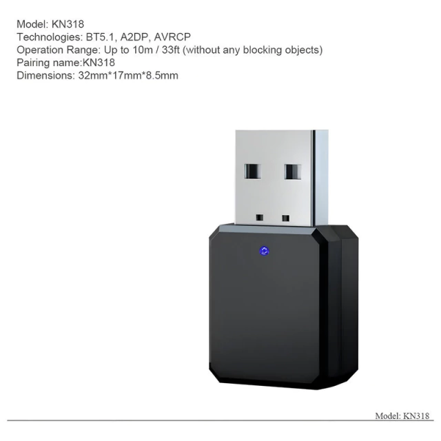 Receptor Bluetooth AltaNet KN318
