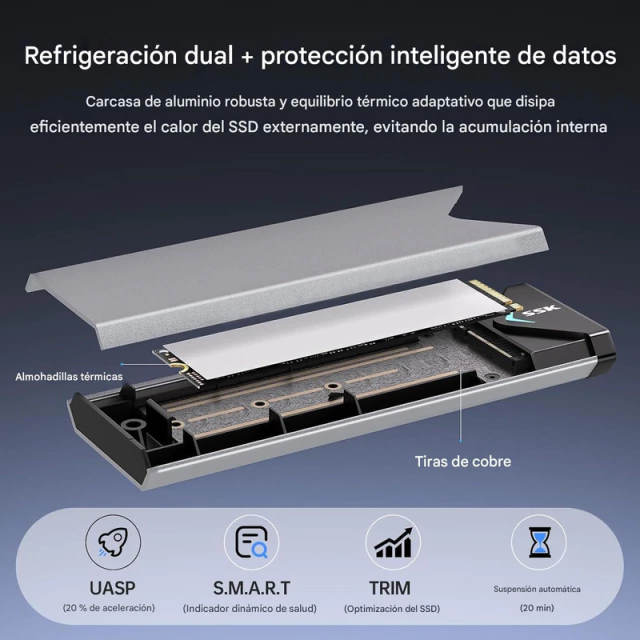 Docking SSD Ssk M.2 Carry NVMe USB 3.1 Gen 2 10gbps AltaNet