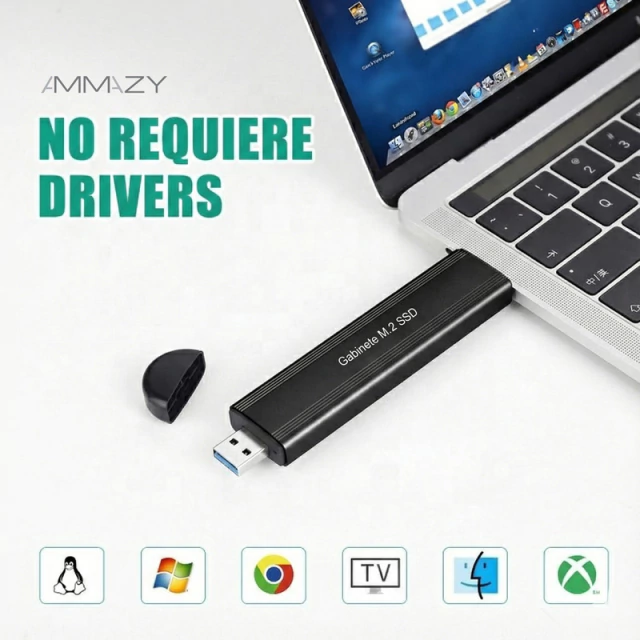 Carry Disk Case M2 SSD NVMe SATA Dual USB C 3.1 Gen2+ Usb3.0 AltaNet